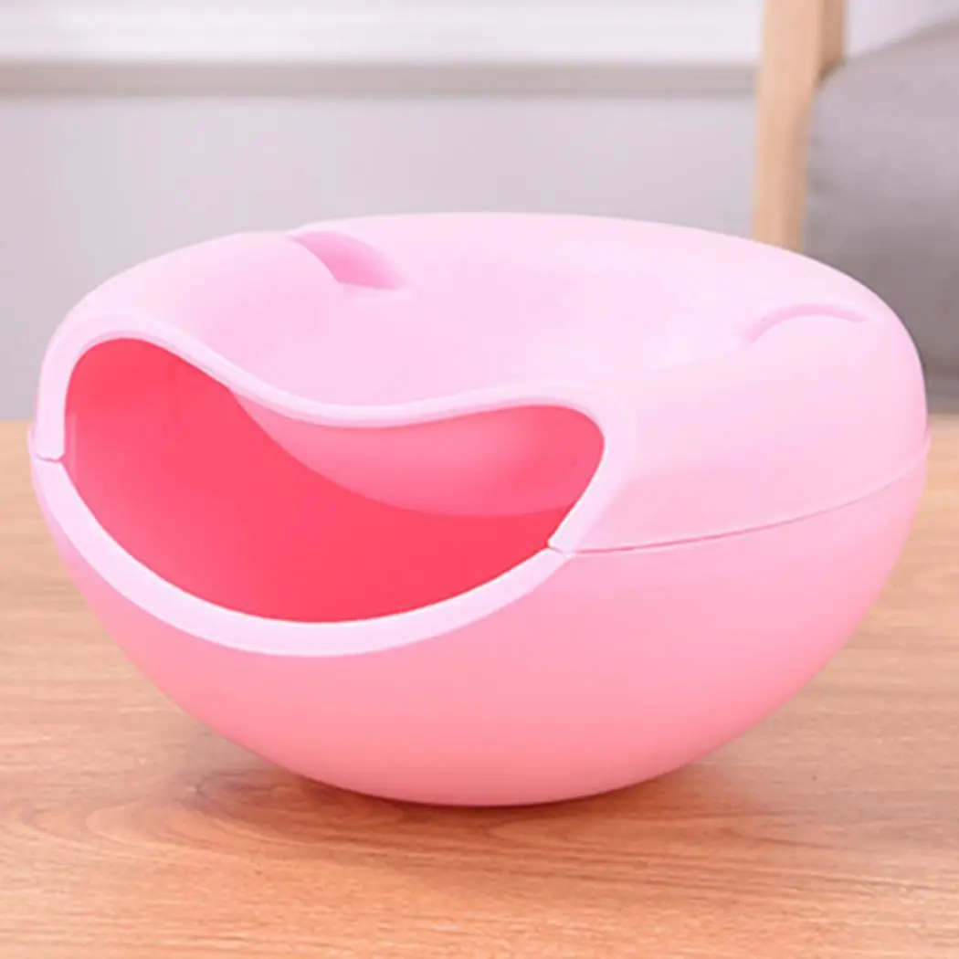Double-layer Melon Seed Fruit Basket Organizer Kitchen Food White Pink Green Blue Snack Storage Box | Дом и сад