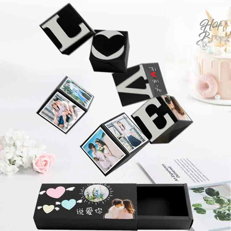 Отличная креативная коробка для сюрпризов DIY подарок фотоальбом подарка на день