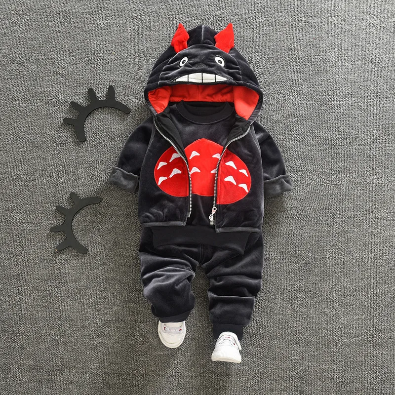 Весенне-осенне-зимняя повседневная одежда для маленьких девочек и мальчиков с