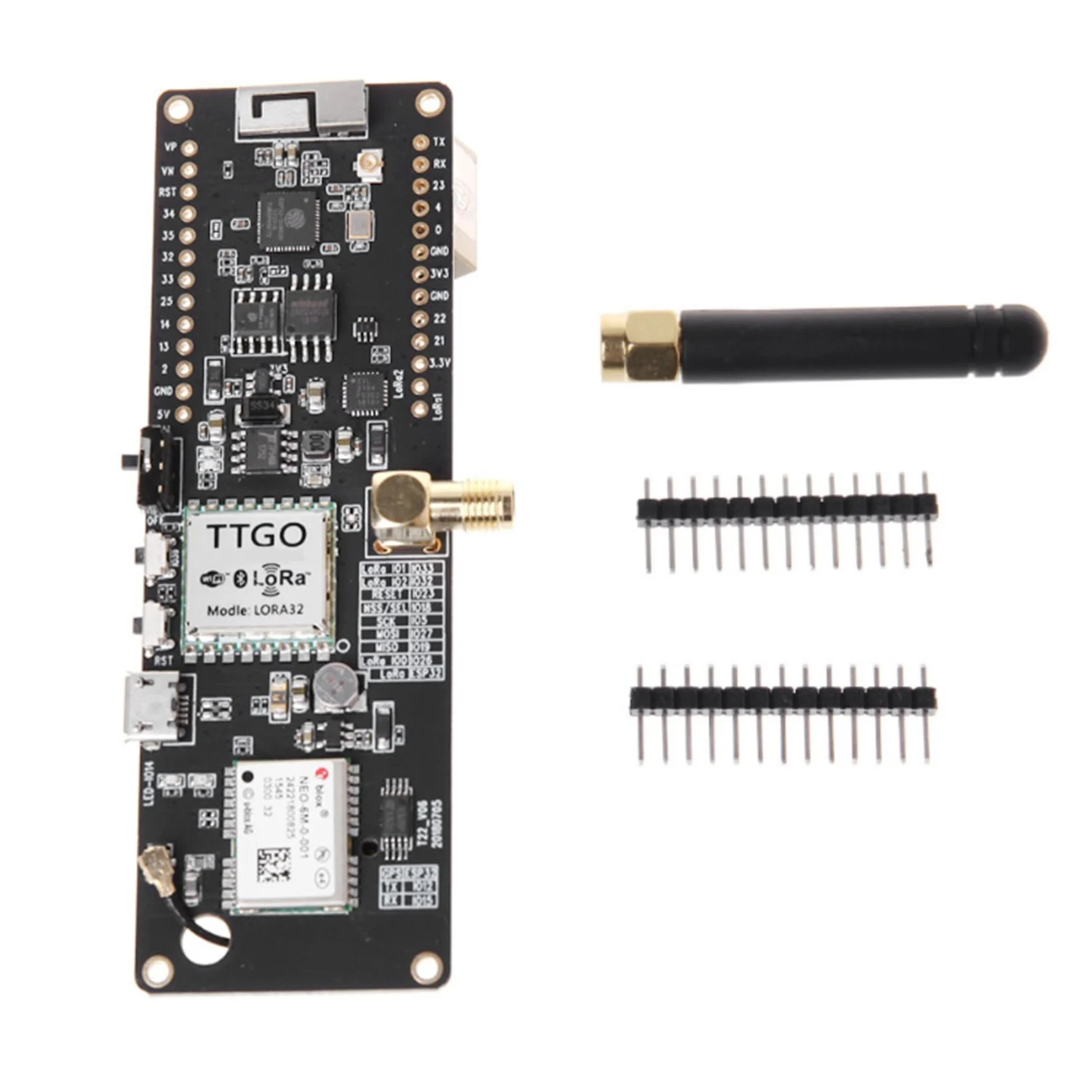 Ttgo t луч Esp32 868 МГц Wifi беспроводной Bluetooth модуль Gps Neo 6M Sma Lora 32 18650 Держатель батареи с