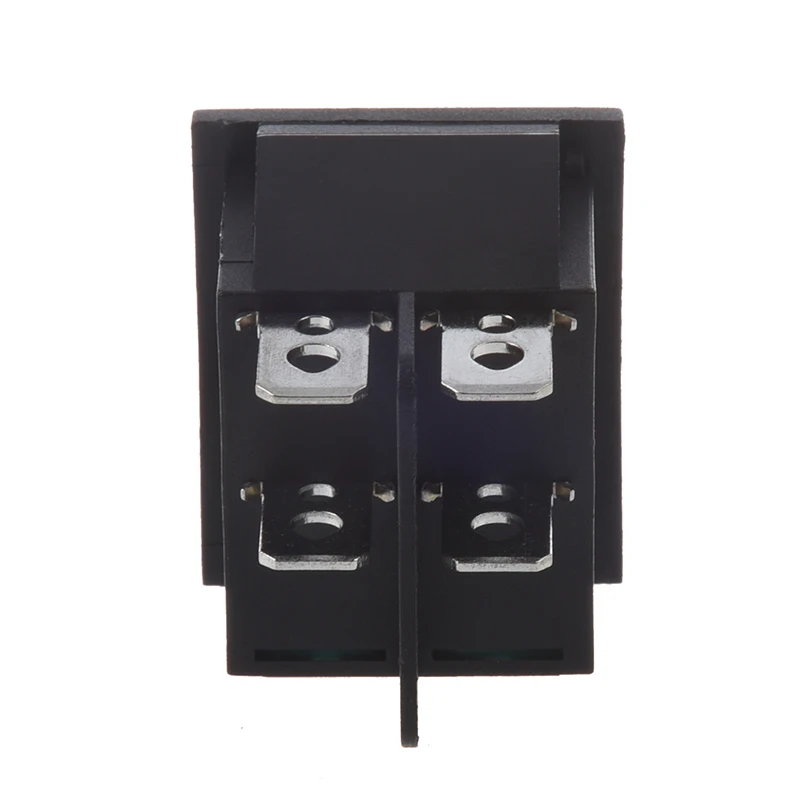 Зеленый светильник 4 Pin DPST ON/OFF кнопки в кулисный переключатель 15A 30A 250V AC 28x21