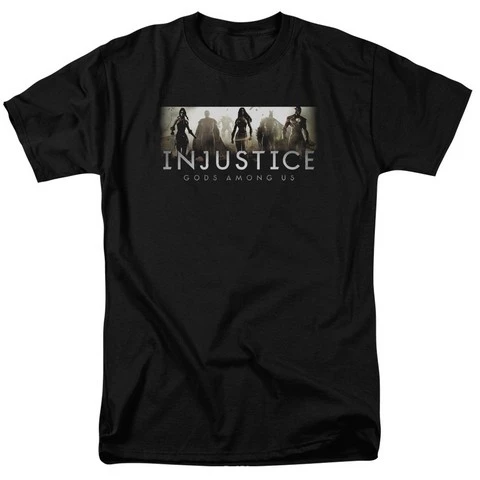 Trevco Injustice Gods Among Us с логотипом короткий рукав взрослый 18 1 Tee черный средний| |
