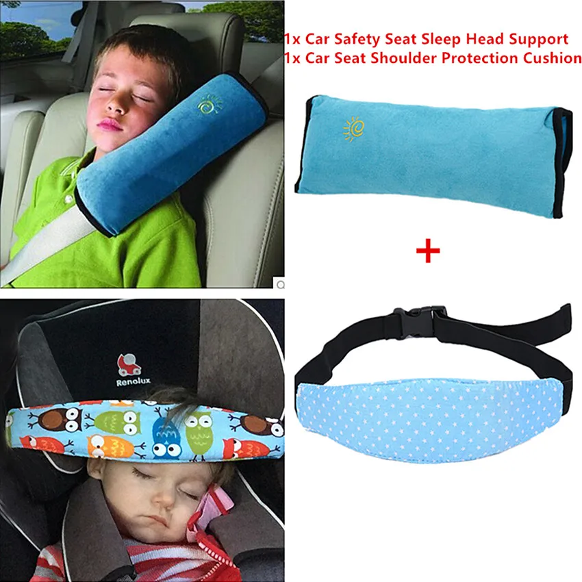 Car Safety Seat Sleep Positioner Children Head and Shoulder Safety Belts Protection Cushion Support Pillow