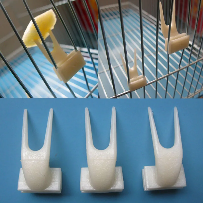 Pet Supplies Bird Cage Accessories Plastic Feeding On Food Holder Feeder Portable Parrots Fruit Fork 1Pcs | Дом и сад
