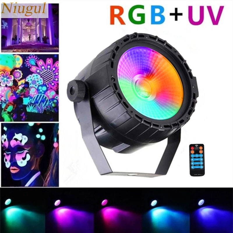Пульт дистанционного управления 30 Вт RGB + UV LED COB Par ОСВЕЩЕНИЕ сценическое