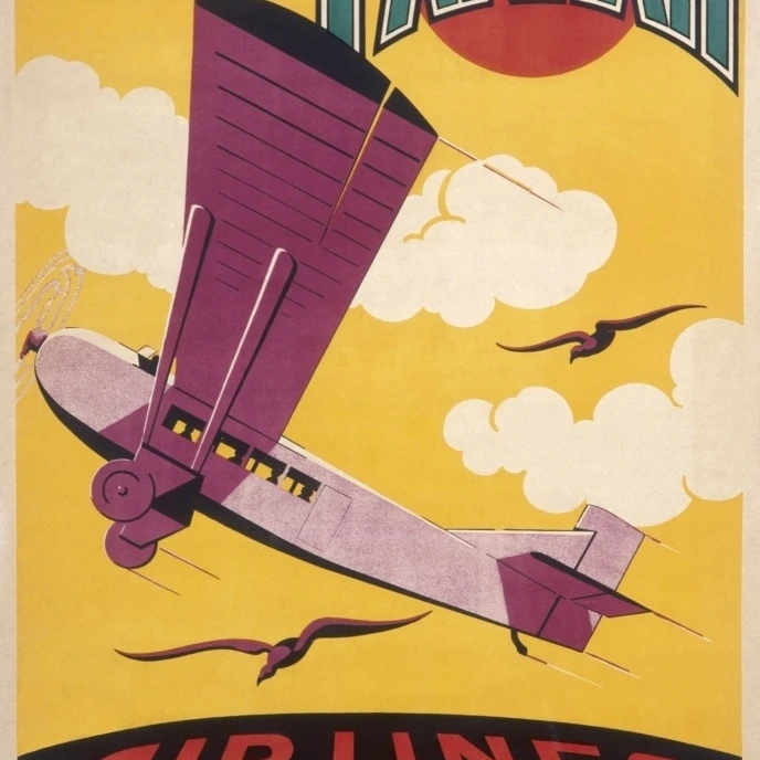 Постер для Farman Airlines плакат печать Мэри Эванс картина Libraryonslow Auctions Limited