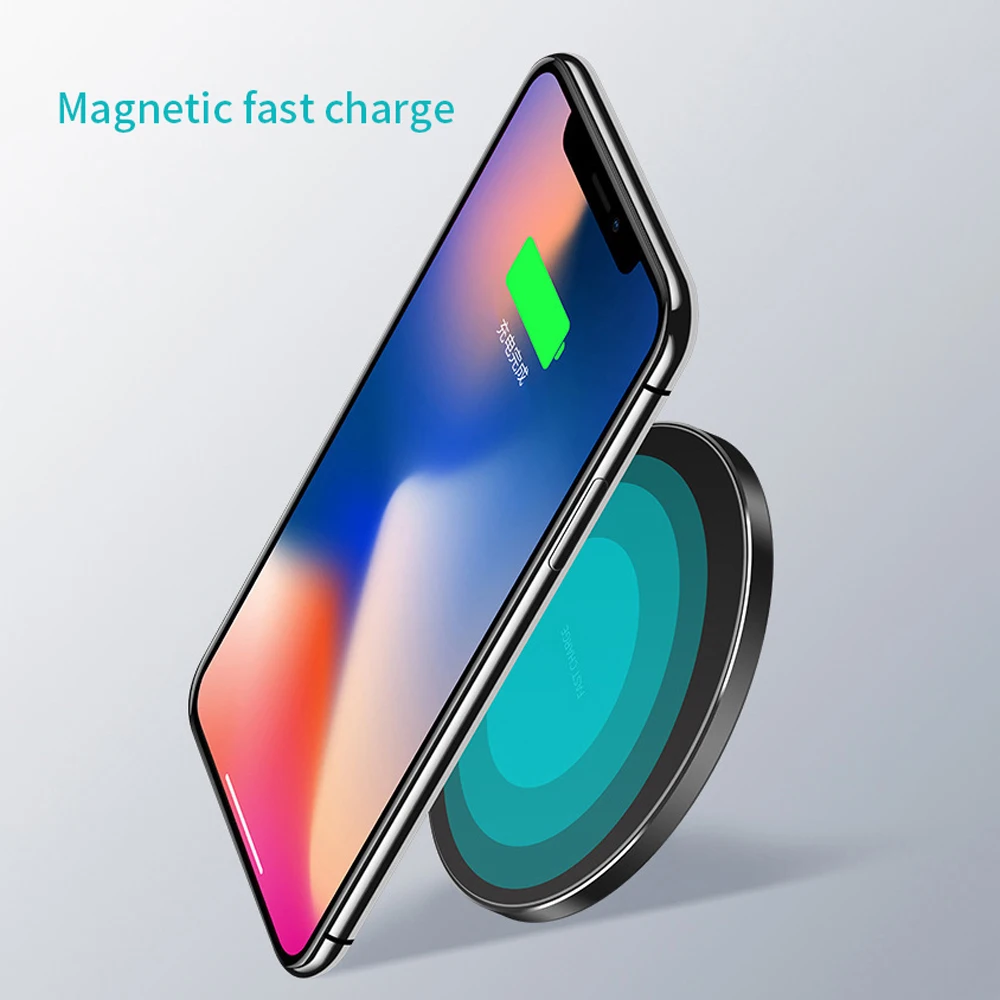 Qi Беспроводное быстрое зарядное устройство для iPhone XS/iPhone X/iPhone 8/Samsung s6 sdge LG G3 G5 G6