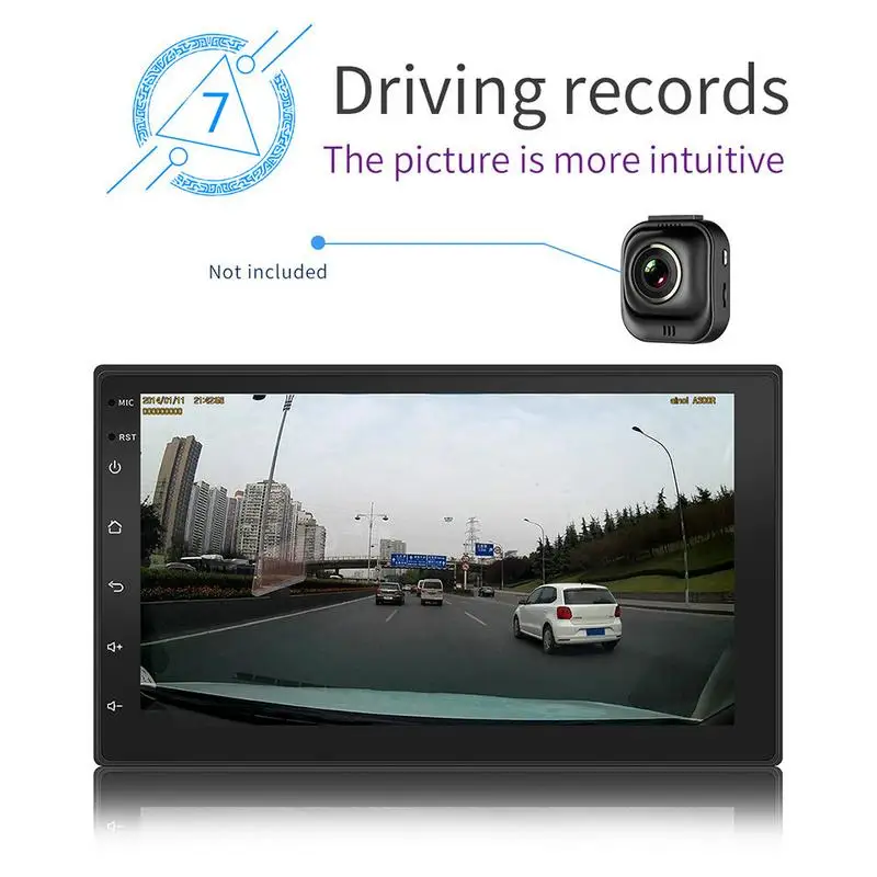 

7 Inch Touch Screen Button HD Car Bluetooth MP5 Player 2 DIN Universal GPS Navigation All In One Device For Android 8.1