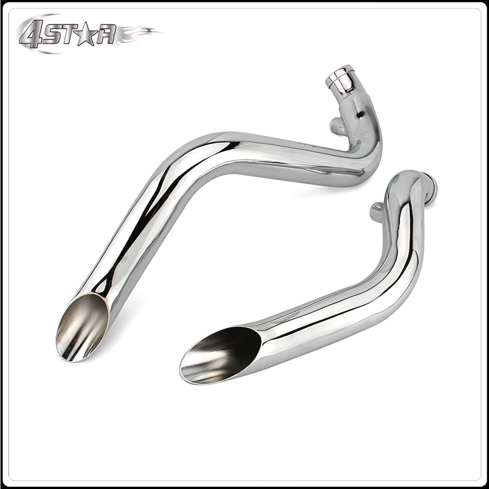 Motorbike Chrome Or Black Drag Exhausts Pipe For Harley Softail Touring Sportster Dyna FXD FXDWG Choppers Bobber Customs | Автомобили и