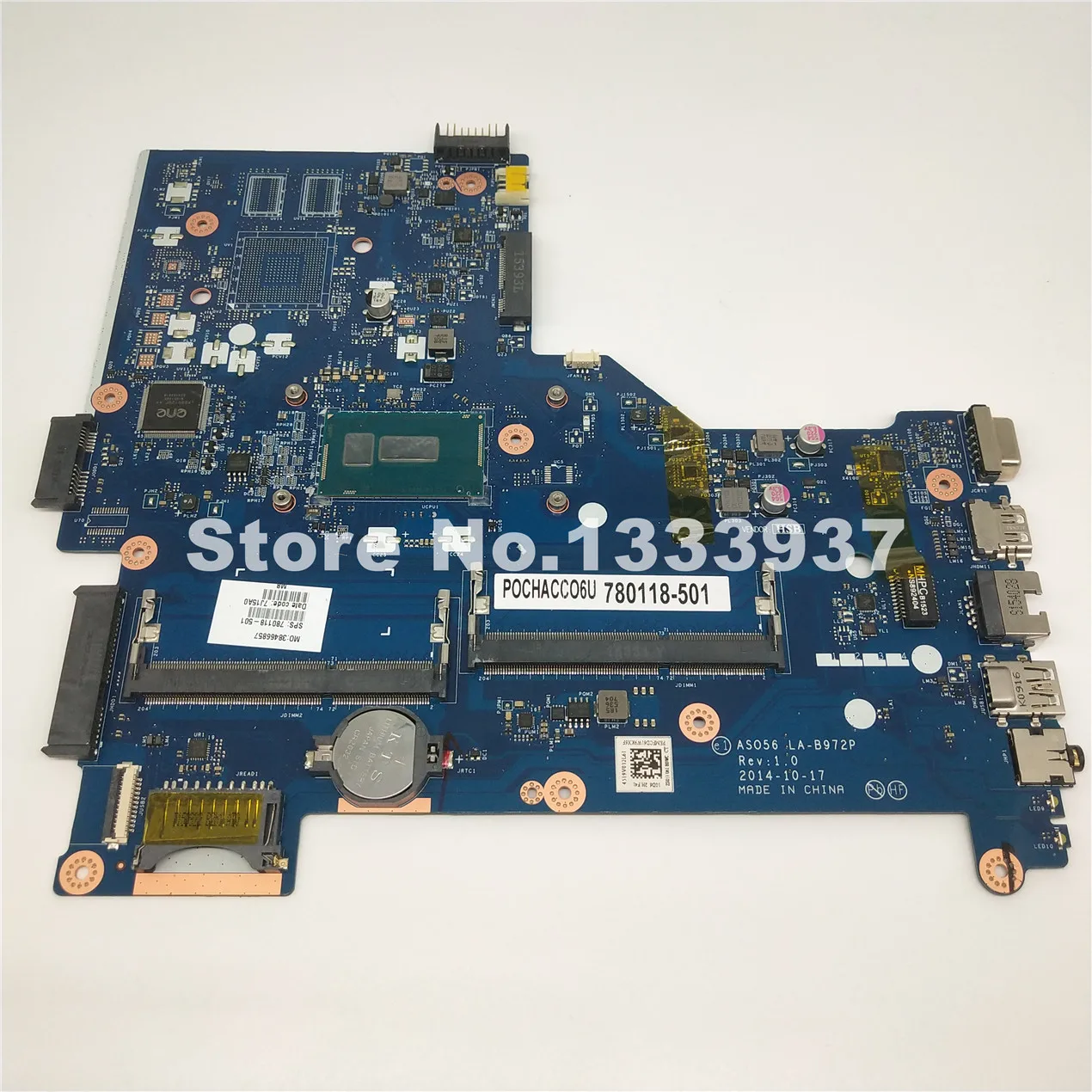 Материнская плата 780118-501 для ноутбука HP 15R 15-R210DX 15-R 250 материнская SR23Y I5-5200U AS056 LA-B972P
