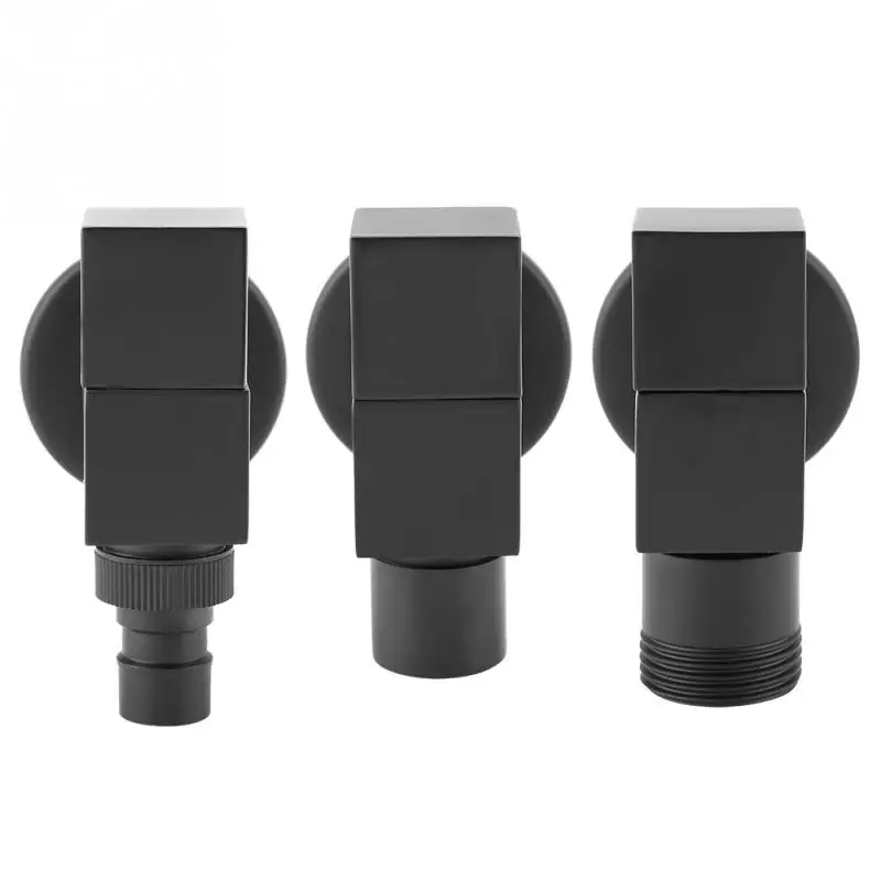 Black Brass Square Washing Machine Faucet Wall Mount Laundry Cold Water Tap Balck | Обустройство дома