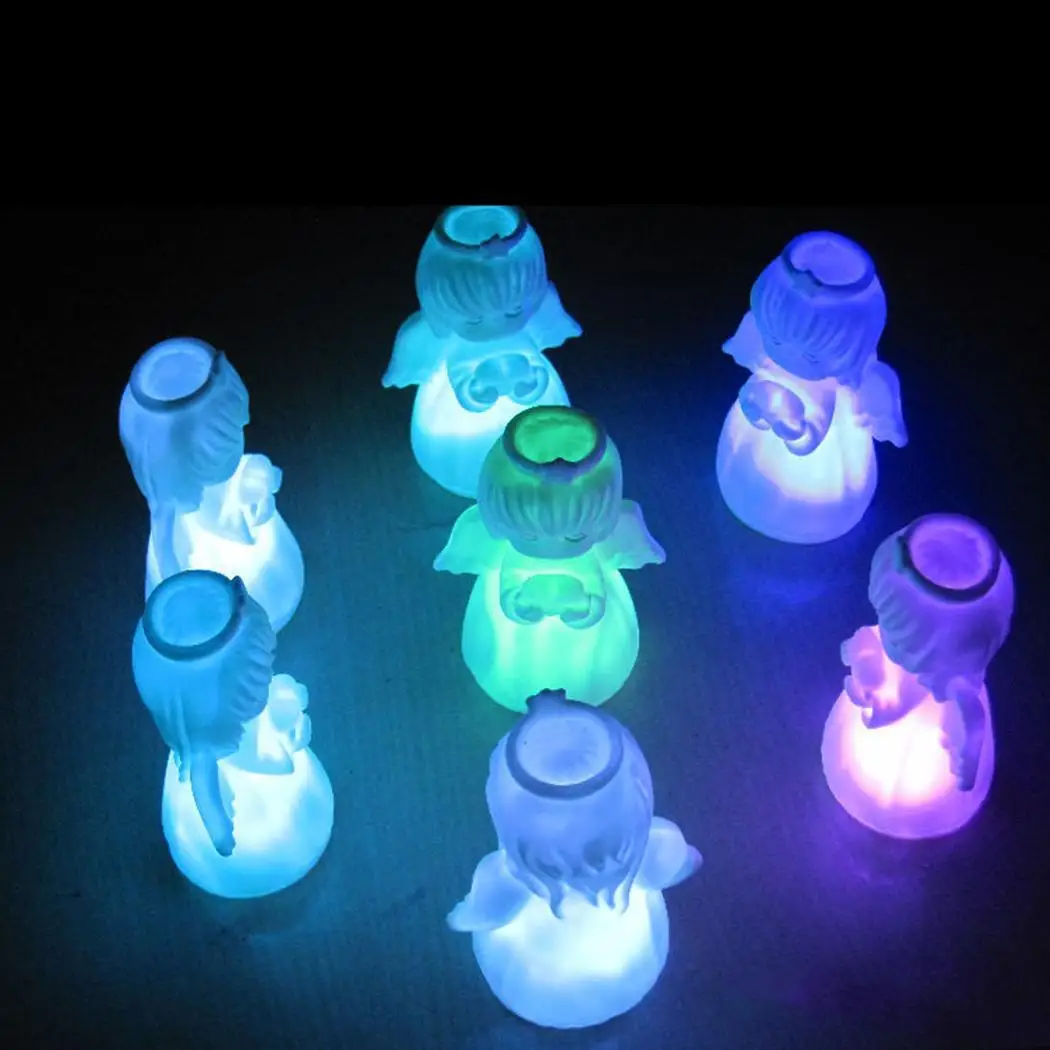 Мультфильм милый ангел девушка цвет светодио дный изменение LED ночь ful свет форма