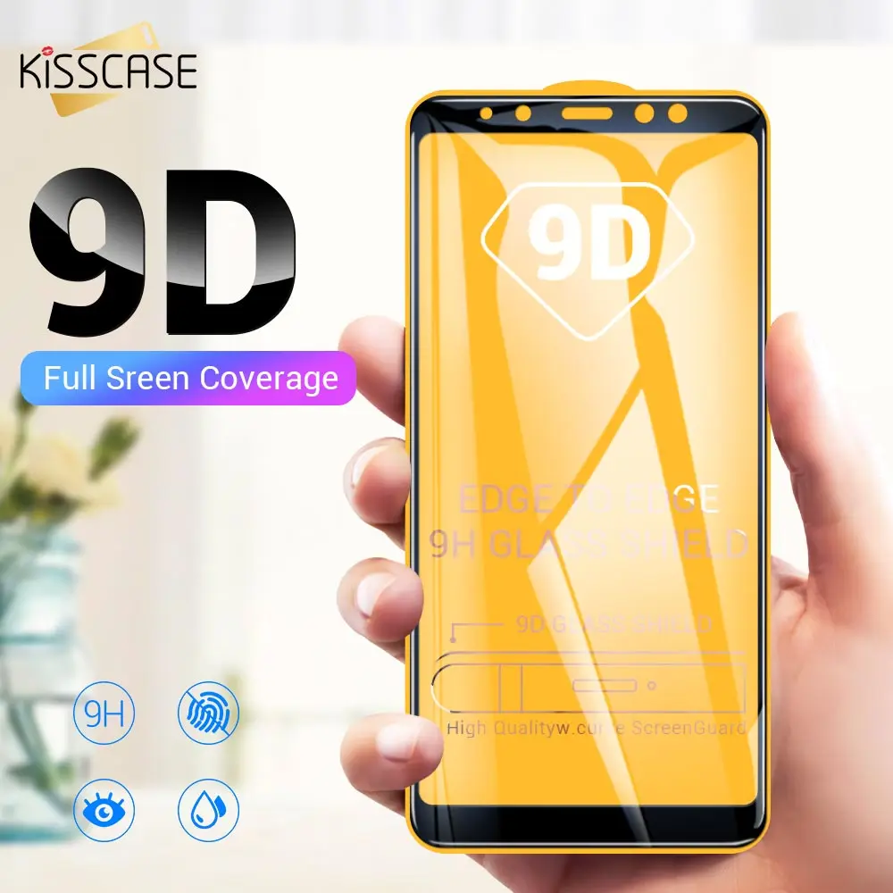 KISSCASE 9D полное покрытие закаленное стекло для Samsung A830 защита экрана 9H твердость HD