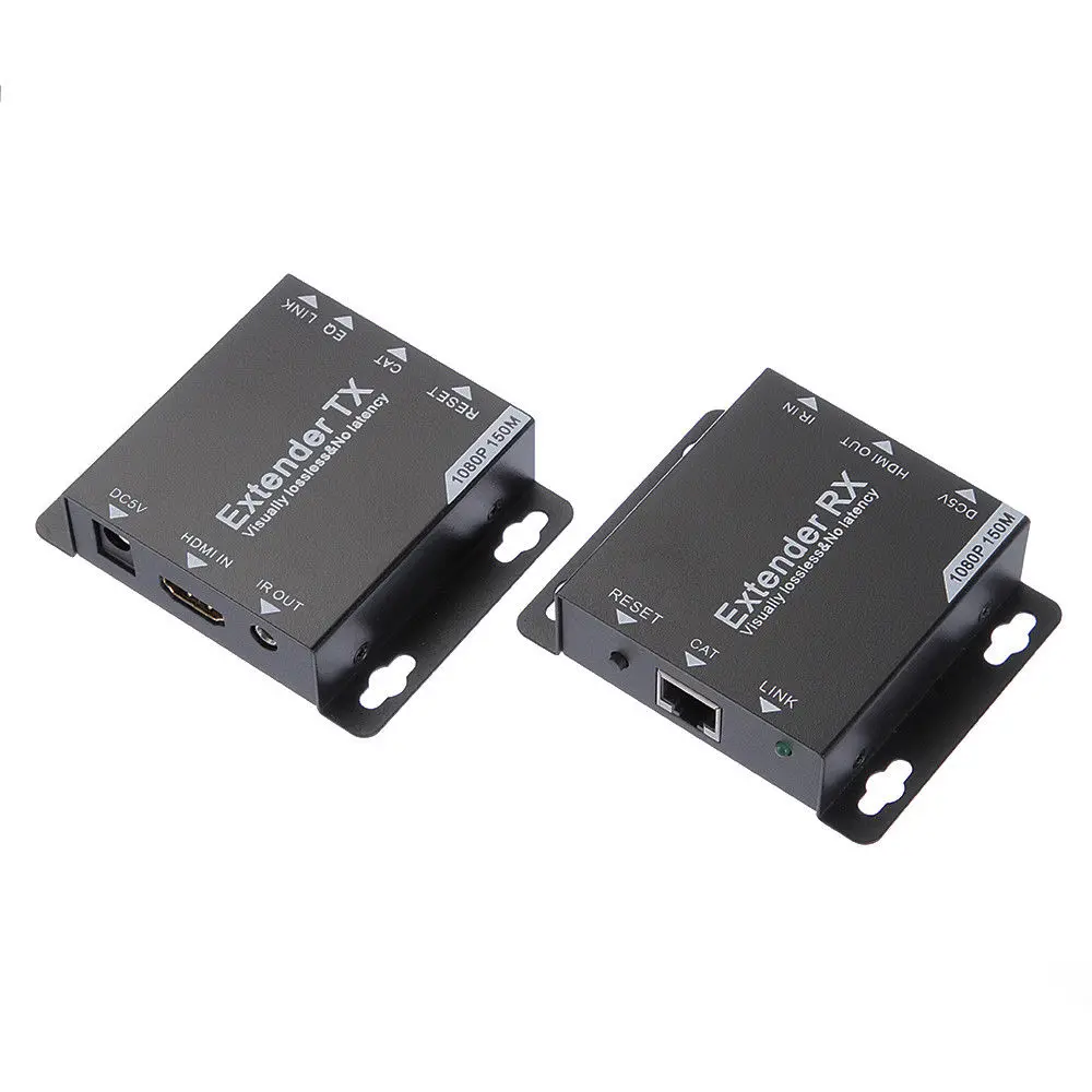 HDMI удлинитель TX + RX 1080P до 150 м по Cat6/Cat7 UTP Ethernet сетевой кабель RJ45| |