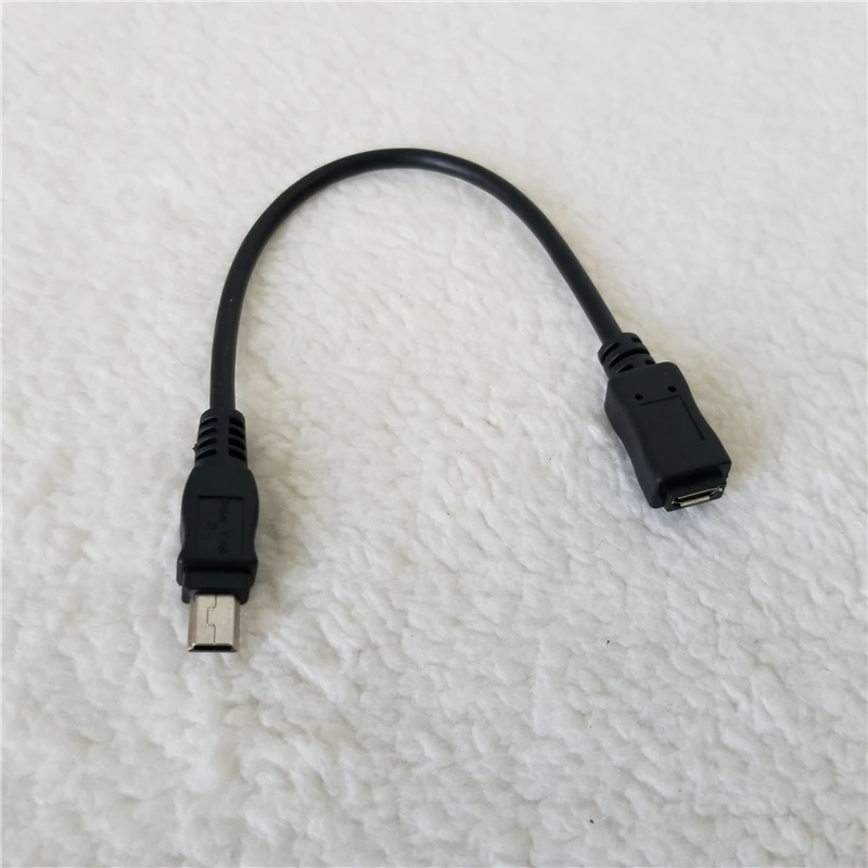 USB 2 0 Мини usb 5Pin адаптер папа к женскому Удлинительный кабель черный 15 см для