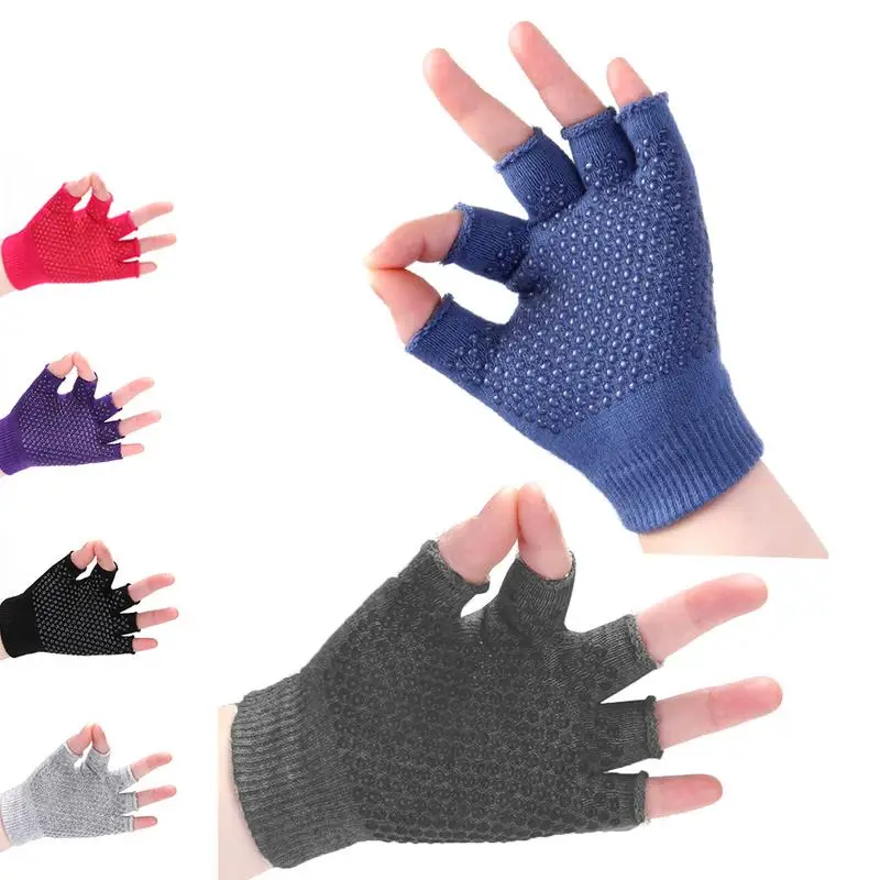 Велосипедные перчатки в горошек с полупальцами противоскользящие дышащие