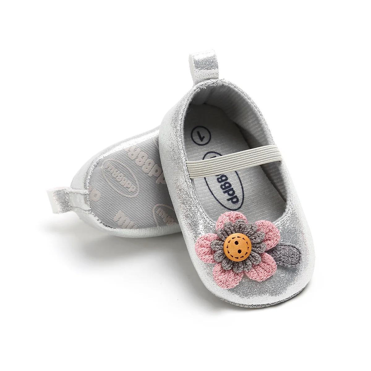 

2020 New Baby Girls Shoes Cute Flower Solid Color First Walkers Infant Toddler Shoes Princess Shoes