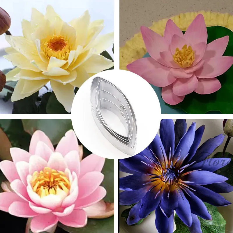 

Stainless Steel Lotus Waterlily Petal Cutting Mold Polymer Clay Cutter Modeling Clay Pottery Circle Art Craft Kit Hobby Tool