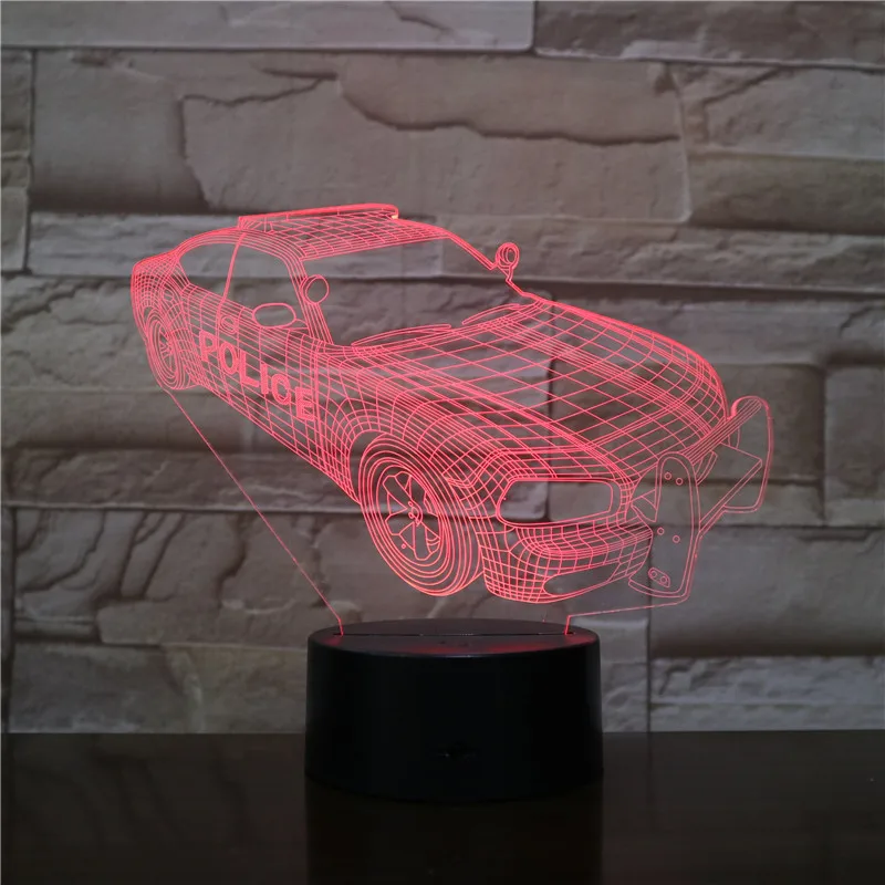 Новинка освещение 3D иллюзия светодиодный светодиодная лампа модель автомобиля