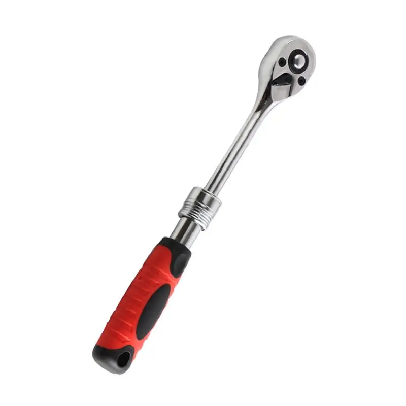 

Ratchet Quick Wrench Extending Telescopic Wrench Chrome-Vanadium Steel Swivel Head Wrench Home DIY Hand Tool For Repairing