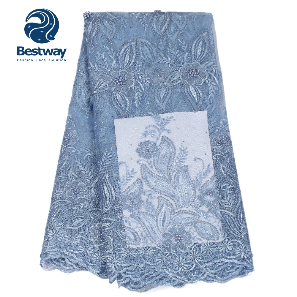 Bestway нигерийская новейшая сетчатая кружевная ткань кружевные искусственные