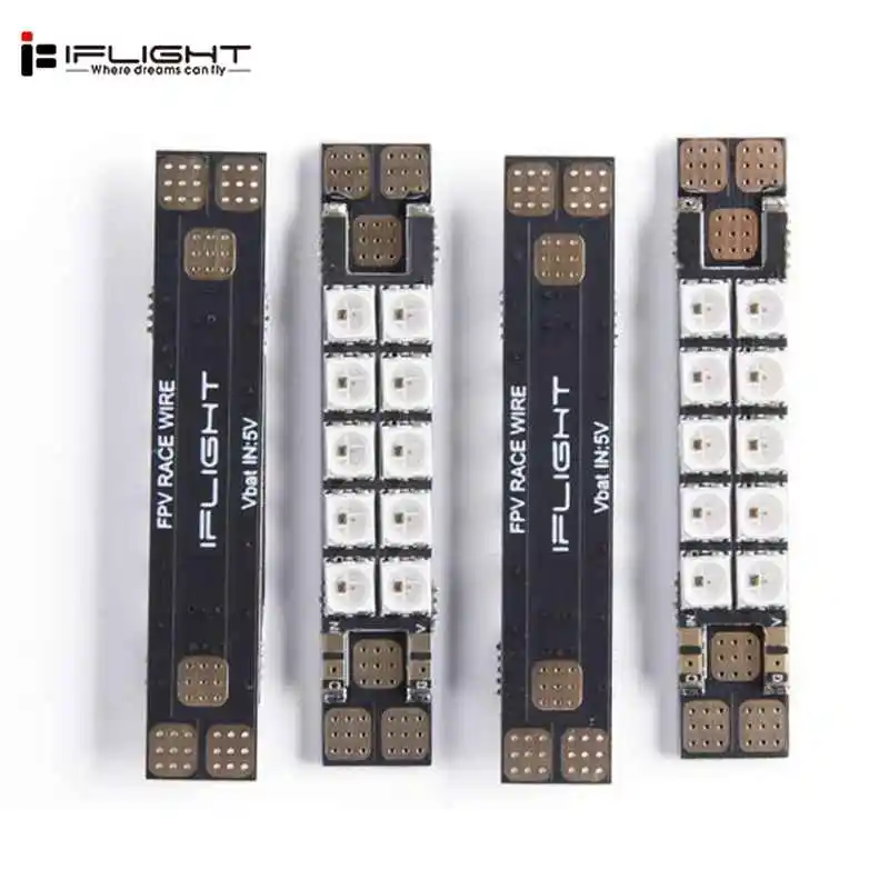 Обновление 4 шт. IF светильник 5 в PDB Светодиодная лента 10 бит WS2812B RGB3535 цветная