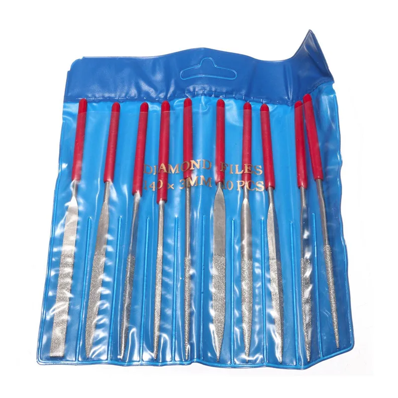 10 шт. 140 мм алмазные пилки для игл абразивный инструмент файлы ручек инструменты