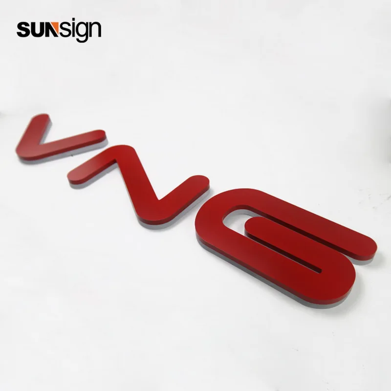 Outdoor waterproof metal channel letter advertising signage