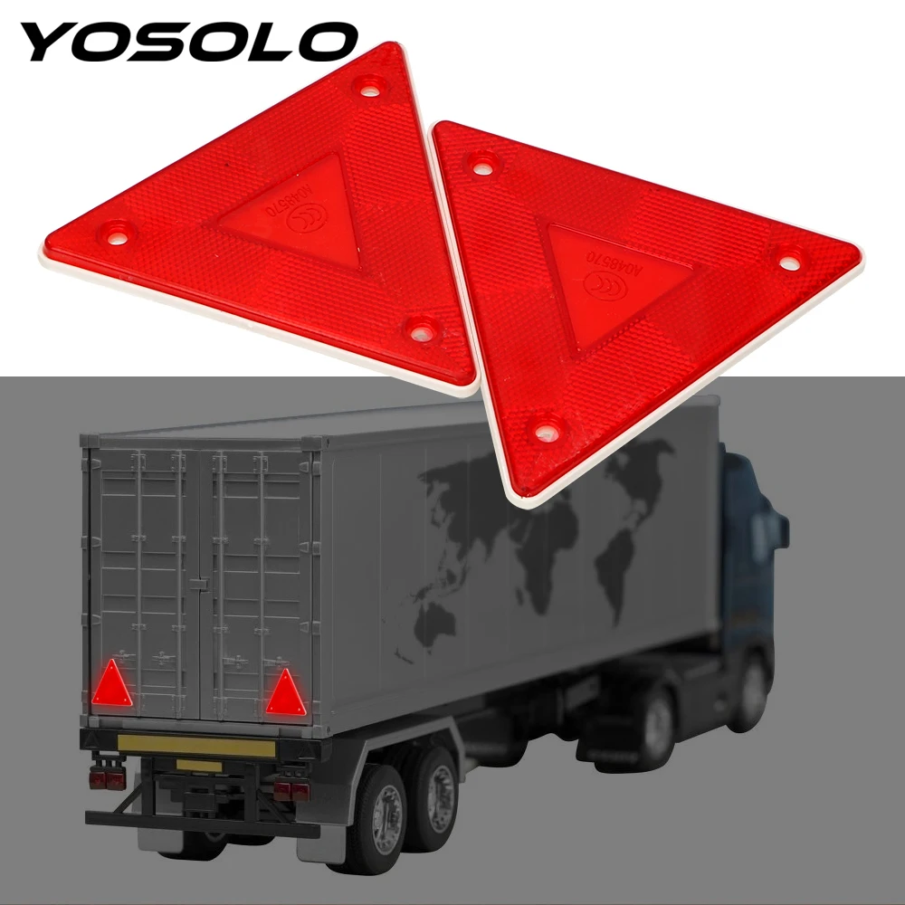 YOSOLO 2 шт. светоотражающий знак доска красный грузовик пластина заднего