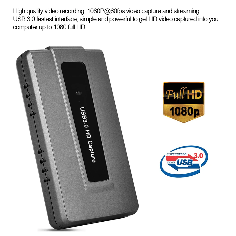 Ezcap287 USB 3 0 HD устройство захвата игр живая трансляция запись EasyCap 1080p 60fps Plug and Play для