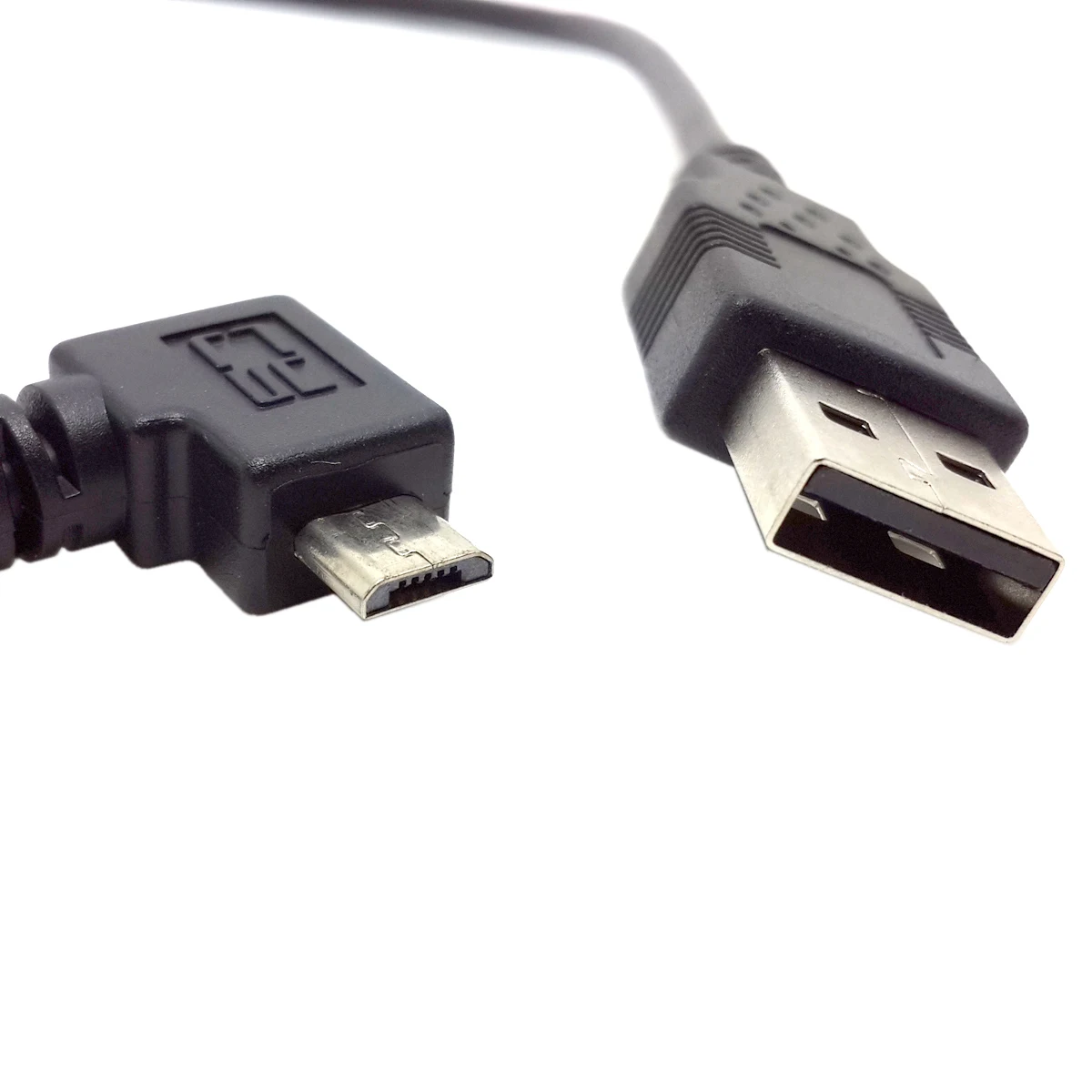 Кабель L формы 90 градусов угол соединитель нейлон Ткачество микро USB зарядка