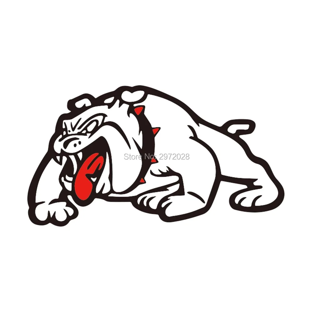 Прекрасный автомобиль укладка Angry английский Бульдог Авто наклейка мультфильм