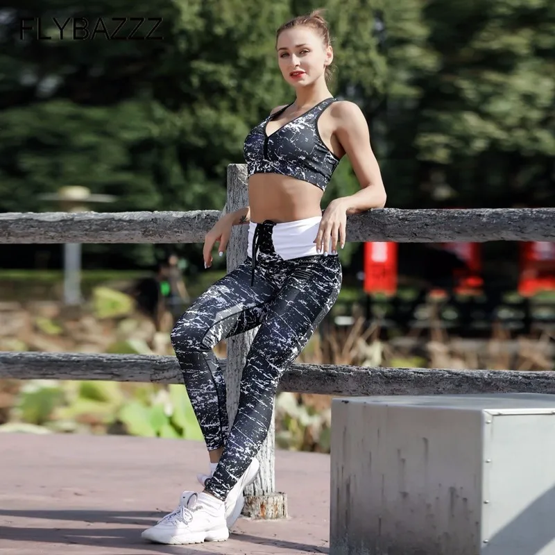 Женский спортивный костюм женская одежда для фитнеса спортивная комплект йоги