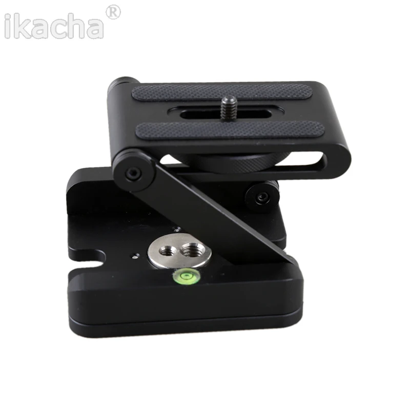 

Aluminum Alloy Folding Z Flex Tilt Head Ballhead Folding Quick Release Plate Camera Stand Holder for Nikon Canon DSLR