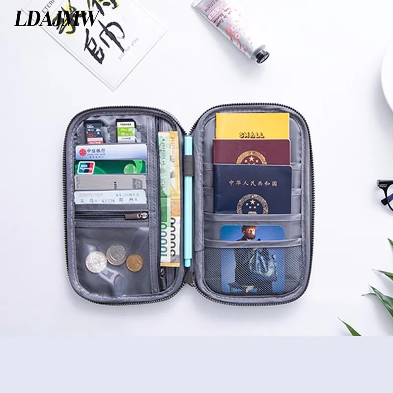 LDAJMW новый дорожный кошелек для паспорта держатель документов многоцелевой