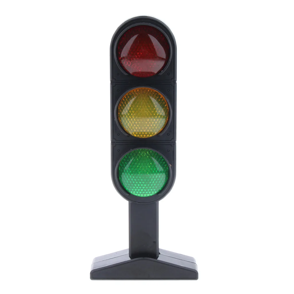 

25 CM Kids Children Pretend Play Plastic Building Blocks Traffic Driving Rules Educational Traffic Light Model Toy