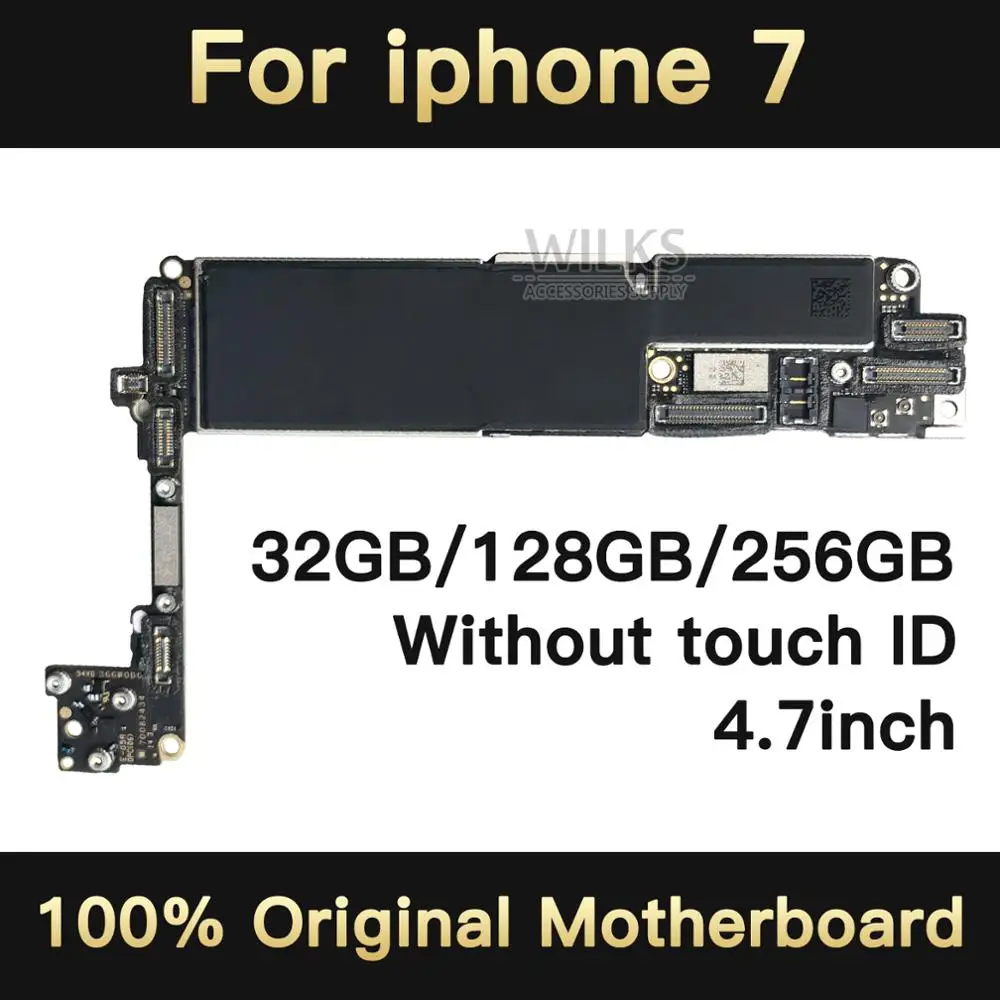 Материнская плата для iPhone 7 32 ГБ/128 ГБ/256 ГБ без Touch ID оригинальная разблокированная