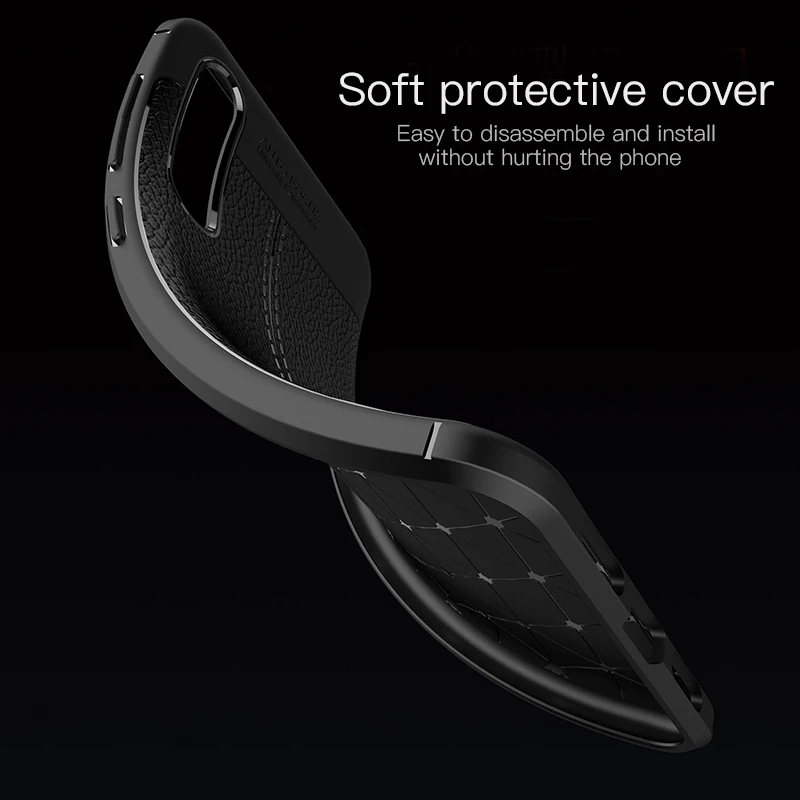 Luxury Soft Shockproof Leather Grained TPU Case For Huawei Y9 2019 Mate20 Pro Lite 20 Y6 Y5 Y7 Prime 2018 honor 10 |
