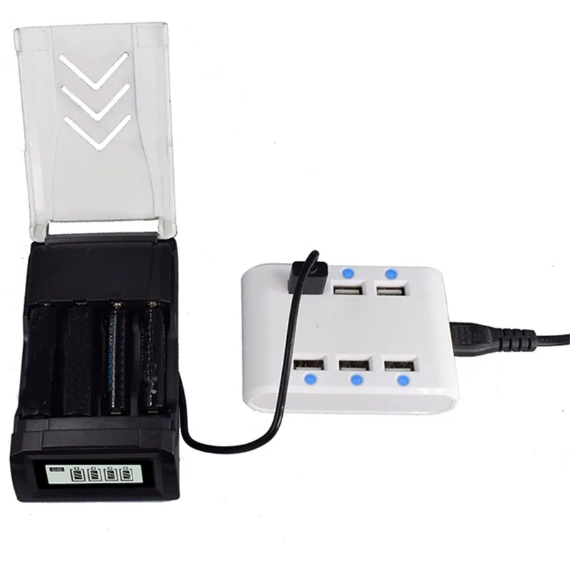 Интеллектуальное зарядное устройство Usb для аккумуляторов Aa Aaa Ni-MH Ni-Cd 1.2В |