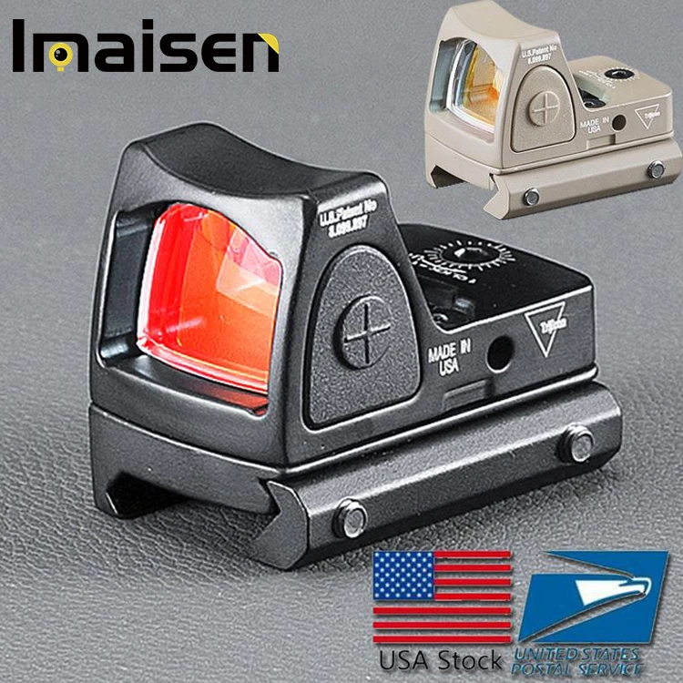Red Dot Sight For Hunting Reticle Adjustable Style With Protect Scope Rubber Cover Trijicon style red dot sight | Спорт и
