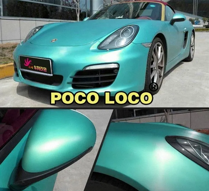 Матовая металлическая пленка Tiffany Blue для оклейки автомобилей в маленьких листах на капоты, крыши, багажники, бамперы и дверные панели