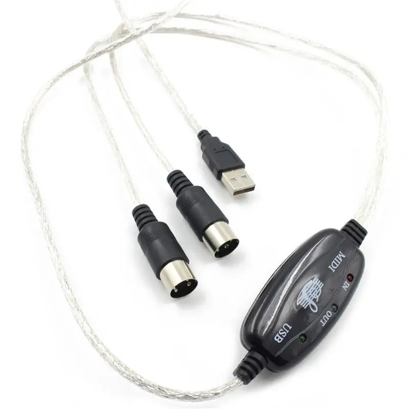 1 шт. Высококачественная клавиатура ПК адаптер USB вход MIDI интерфейс музыка запись