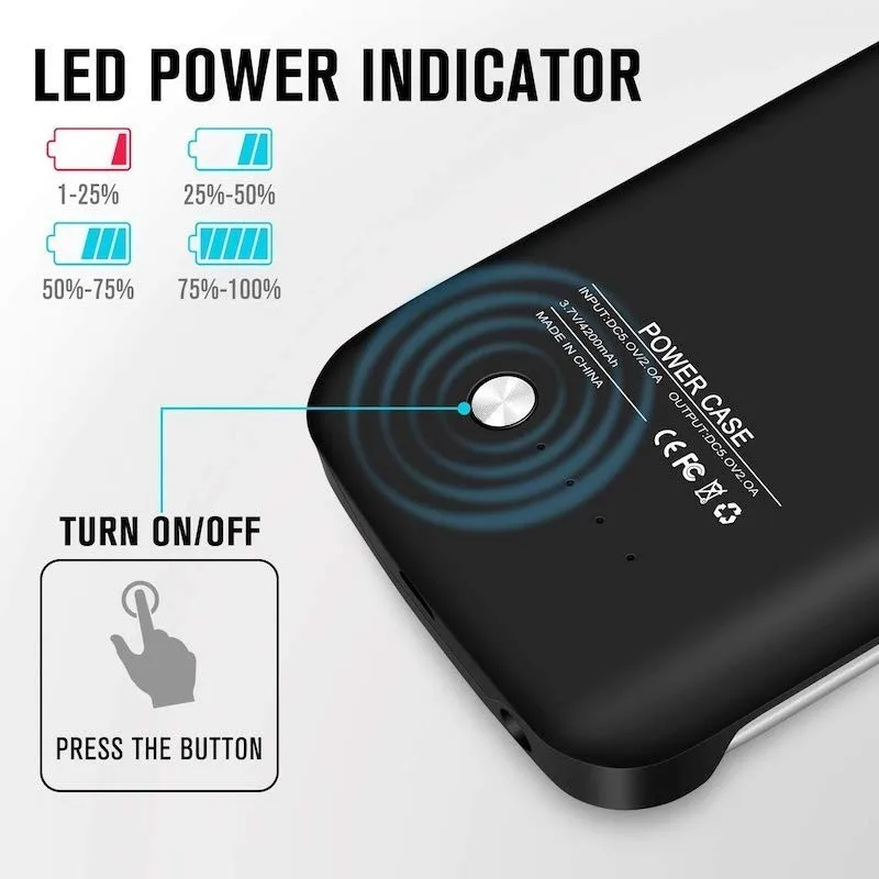 Внешний аккумулятор Ext power 4200 мАч для samsung Galaxy S6edge S6 Edge тонкий портативный