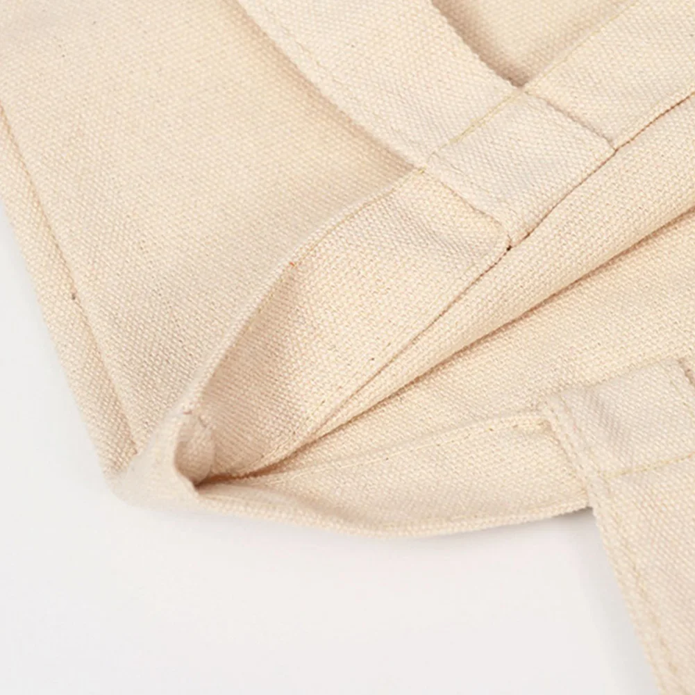 Blank Pattern Canvas Shopping Bags Eco Reusable Foldable Shoulder Bag Handbag Tote Cotton Tote Bag Wholesale Custom images - 6
