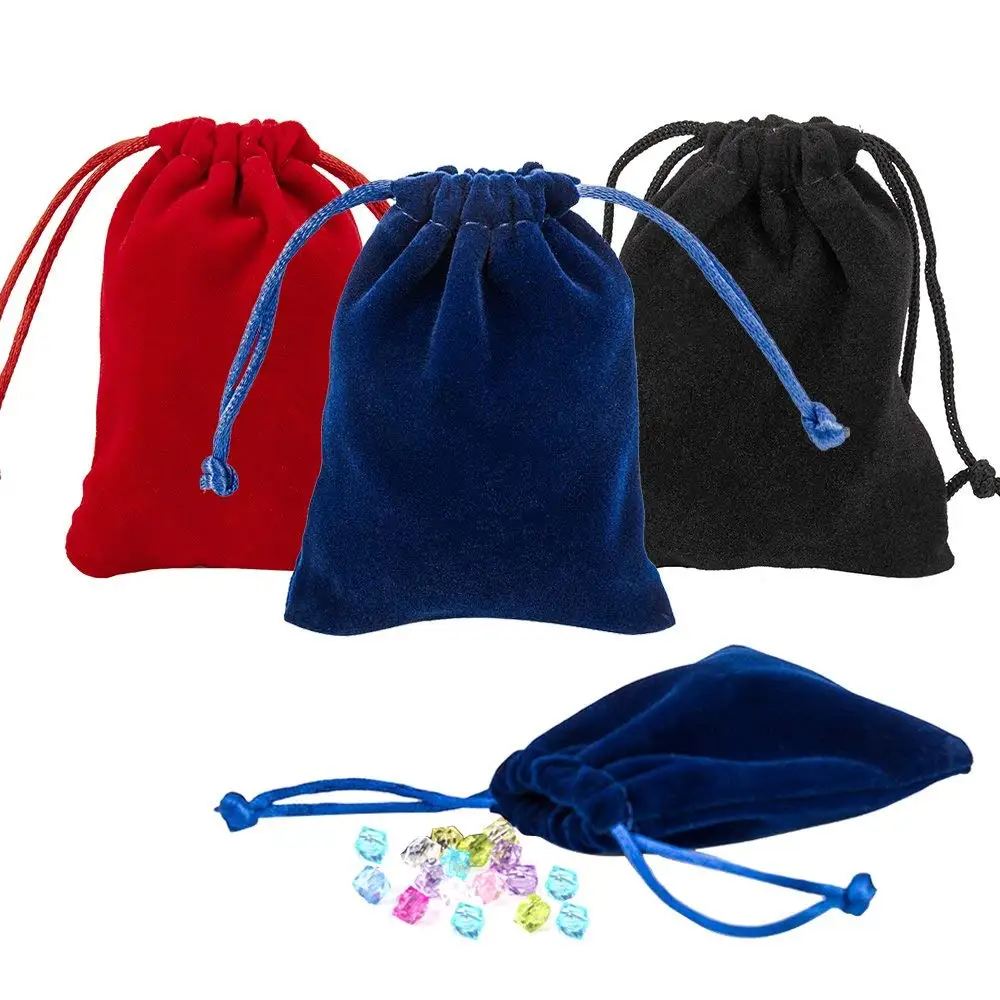 Drawstring Gift Bags Velvet Jewellery Pouches Wrap Candy Bag Christmas Wedding Party Favor | Украшения и аксессуары