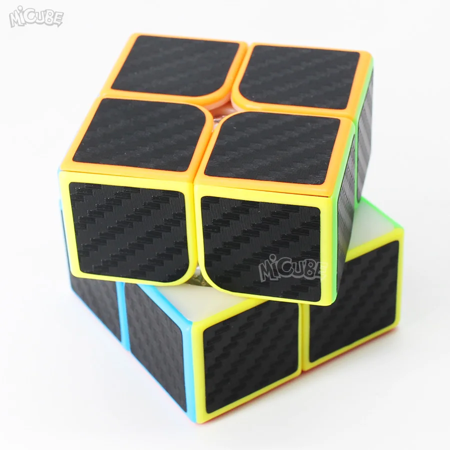 Магический куб 2x2x2 скоростной из углеродного волокна 2x2 Moyu 2*2 Игра Головоломка Neo