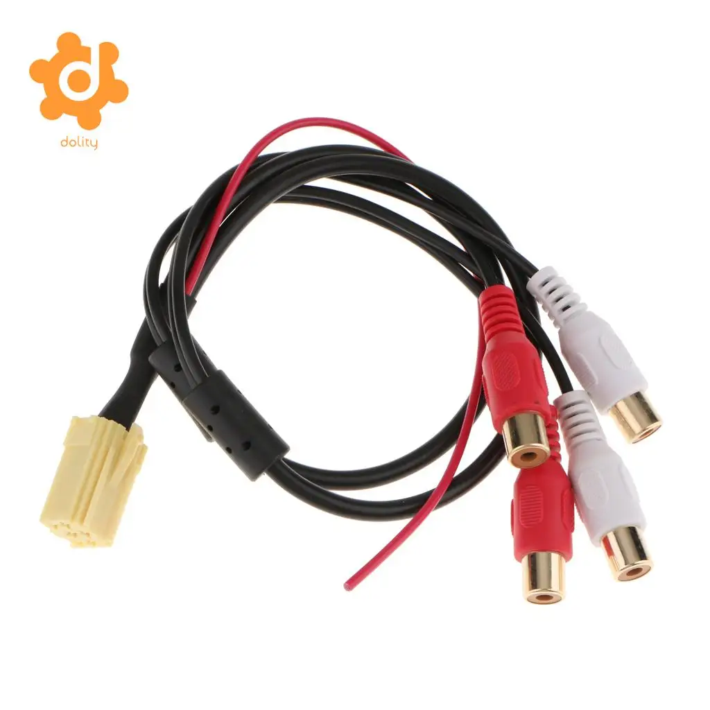 Mini ISO AUX адаптер 4RCA кабель для Blaupunkt VW Audi Seat Skoda Ford | Автомобили и мотоциклы