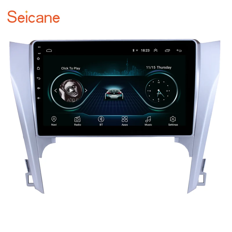 Автомобильный мультимедийный плеер Seicane для 2015 Toyota CAMRY 10 1 дюймов Android 8 HD 1024*600