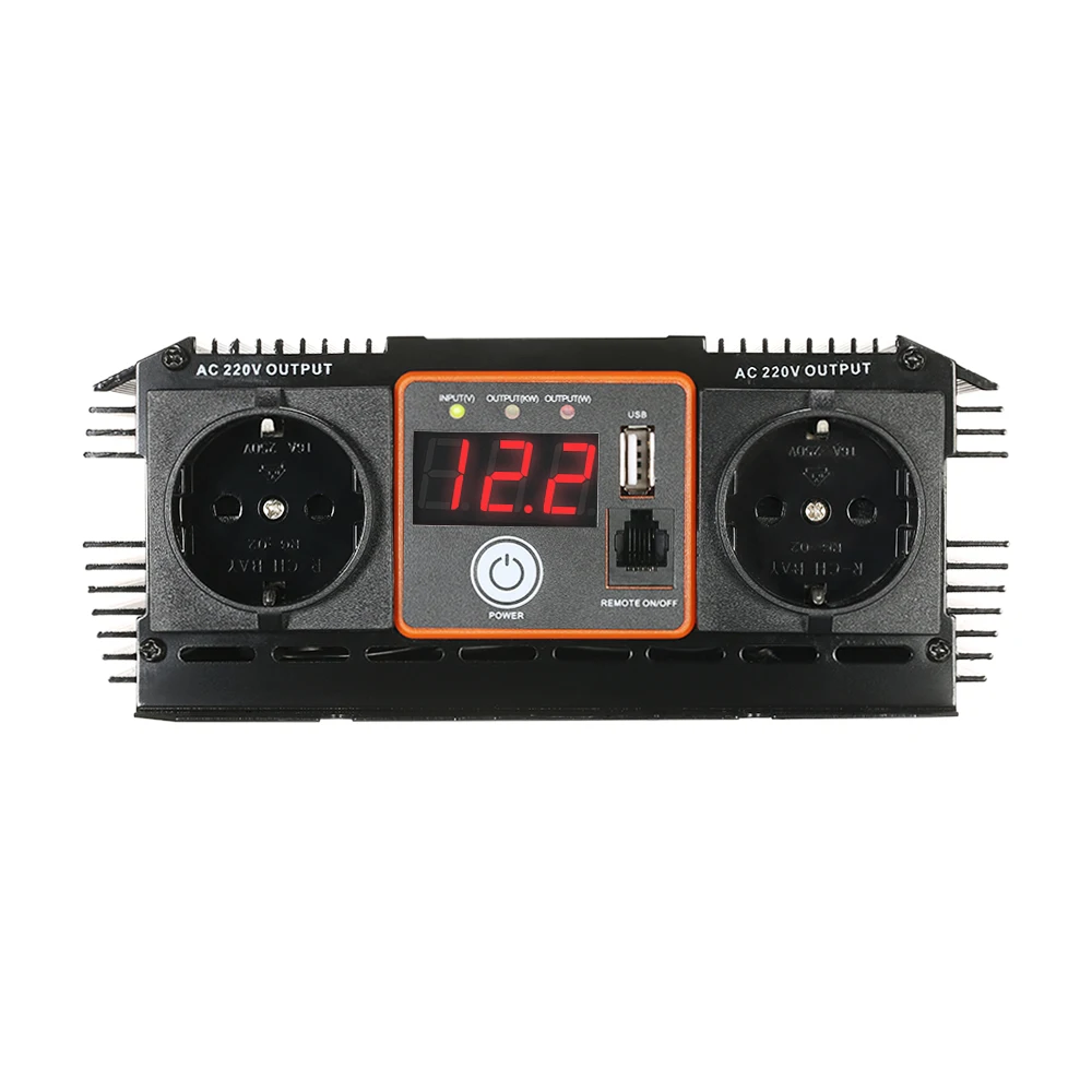 750 Вт/1500 Вт DC12V к AC 220 240 в портативный автомобильный инвертор с модифицированной