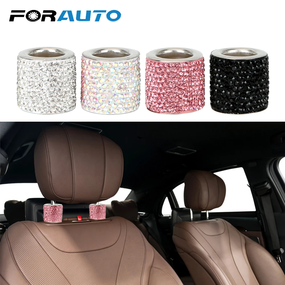 FORAUTO цельнокроеное платье Автомобильный подголовник сиденья воротник декор Bling
